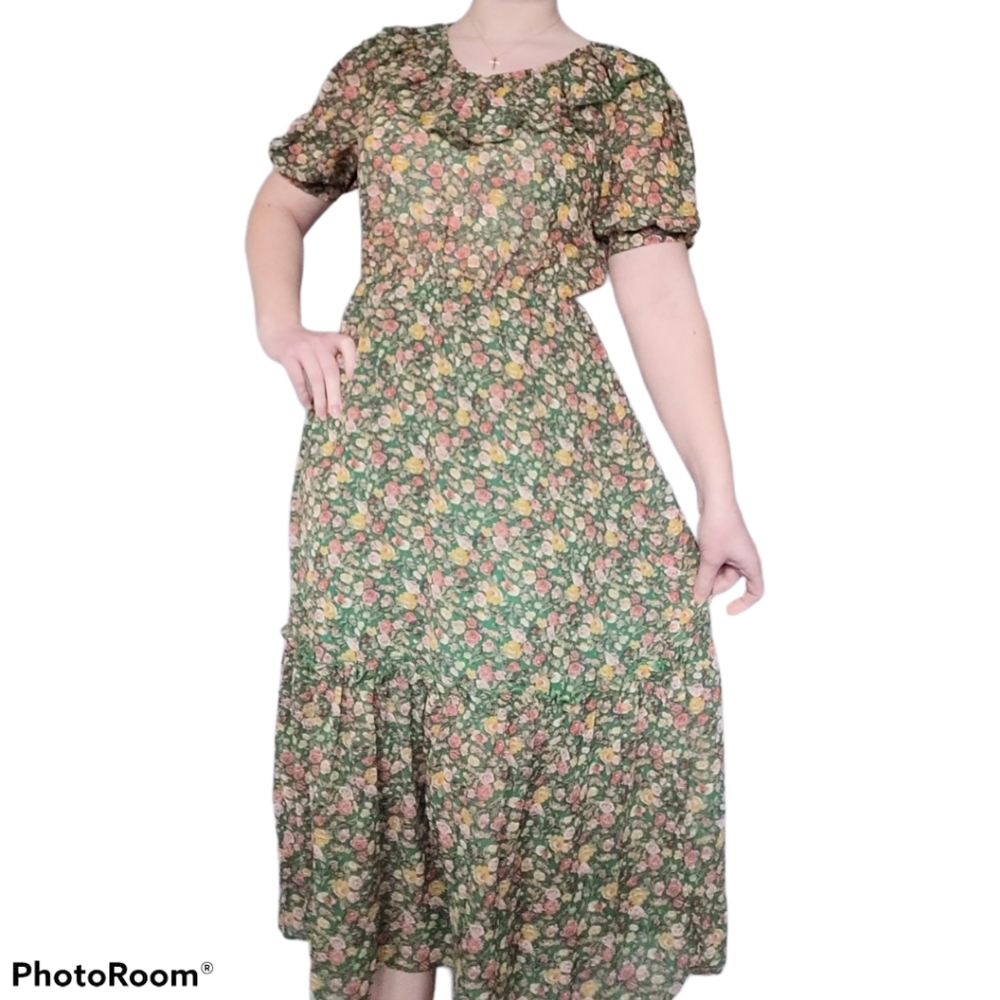 SHEIN maxi praire style dress